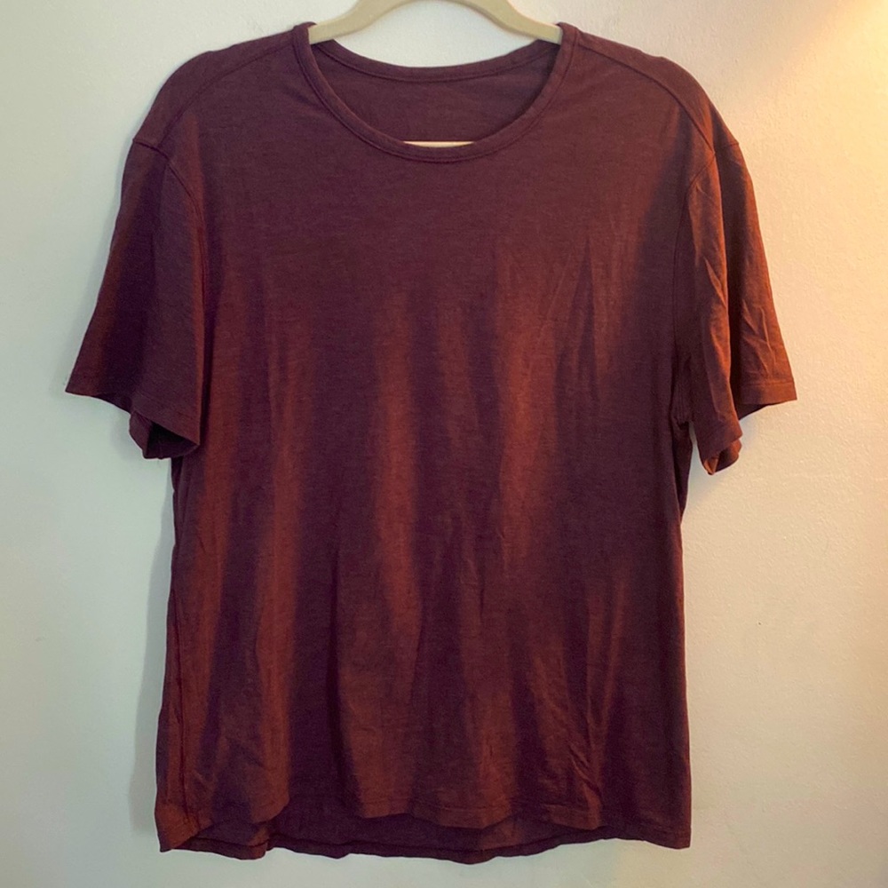 Lululemon Maroon T Shirt, Size Small, Lightly Used